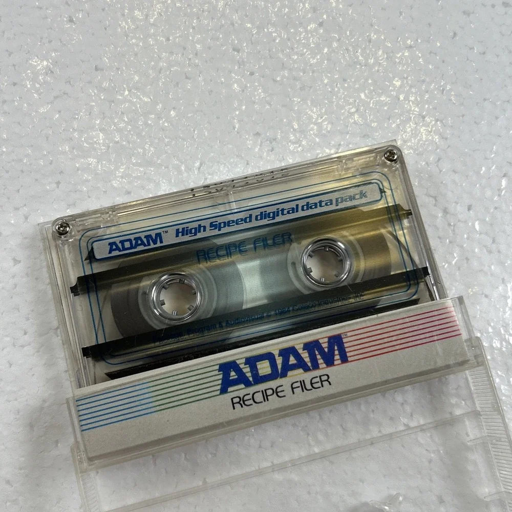 Vintage Recipe Filer Coleco Home Helpers Software For Adam Computer Complete